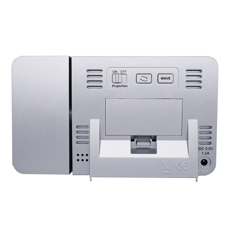 Fanju Wekker Lcd Digitale Projectie Wekker Led Projector Time Temperatuur Projectie Wekker Weer Wekker