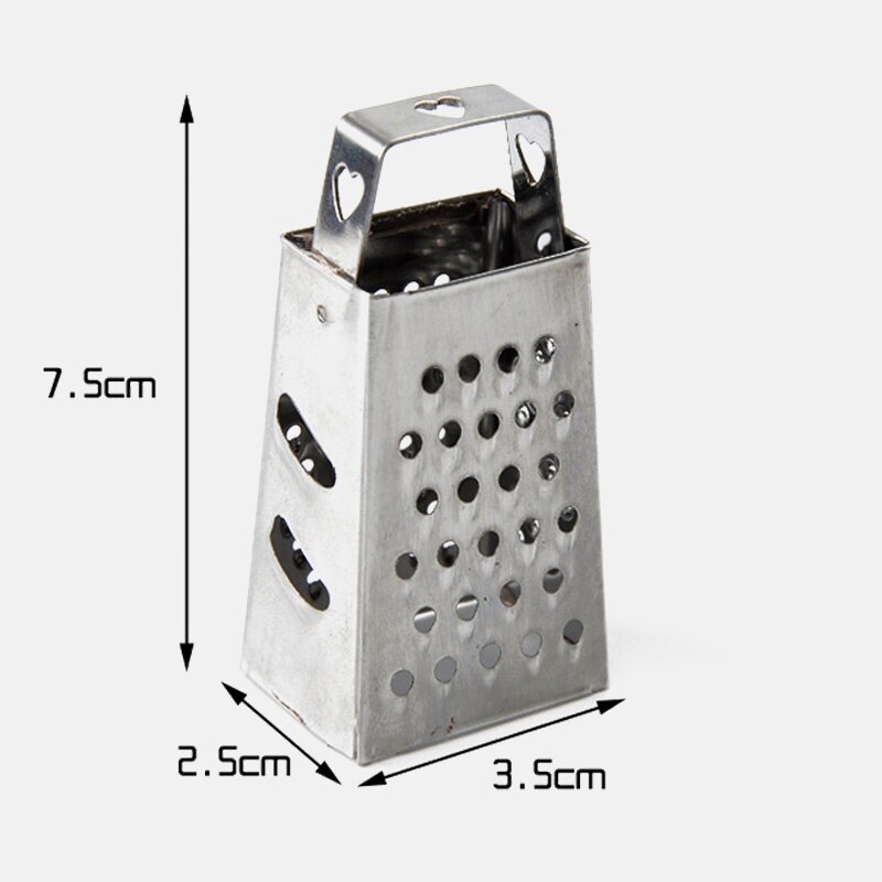 Gadget de cuisine 4 côtés Mini râpe à fromage végétal râpe à noix de muscade Zester acier multi-fonction déchiqueteuse verticale trancheuse Cutter