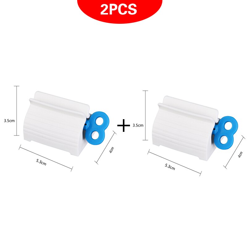 Bathroom Accessories Toothpaste Dispenser Multi-functional Tooth Paste Tube Squeezer Rolling Holder banheiro tandpasta knijper: 2 Pieces5