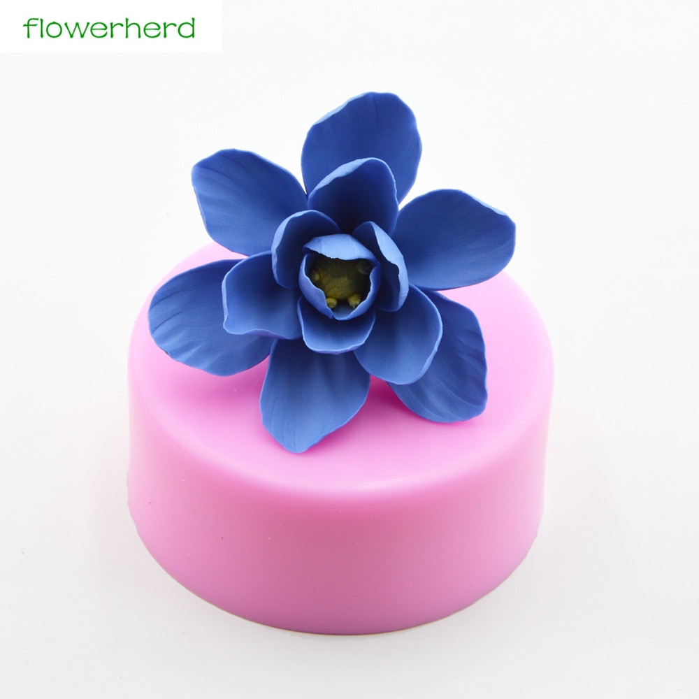 Grote siliconen 3d- delige zeepmal, pruimenbloesembloem, aromatherapie zeepmal, handgemaakte geurzeep, fondant, taartdecoratiegereedschap