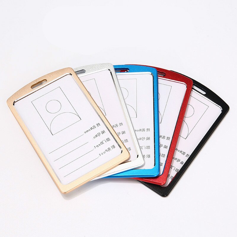 PU Leather Lanyard retractable badge holder ID card holder school lanyards id badge holder horizontal badge holder transparent