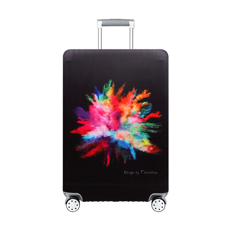 luggage protector cover travel trolley suitcase elastic protective cover for 18-32 inch traveling accessories suitcase case H181: Multicolored paint / XL