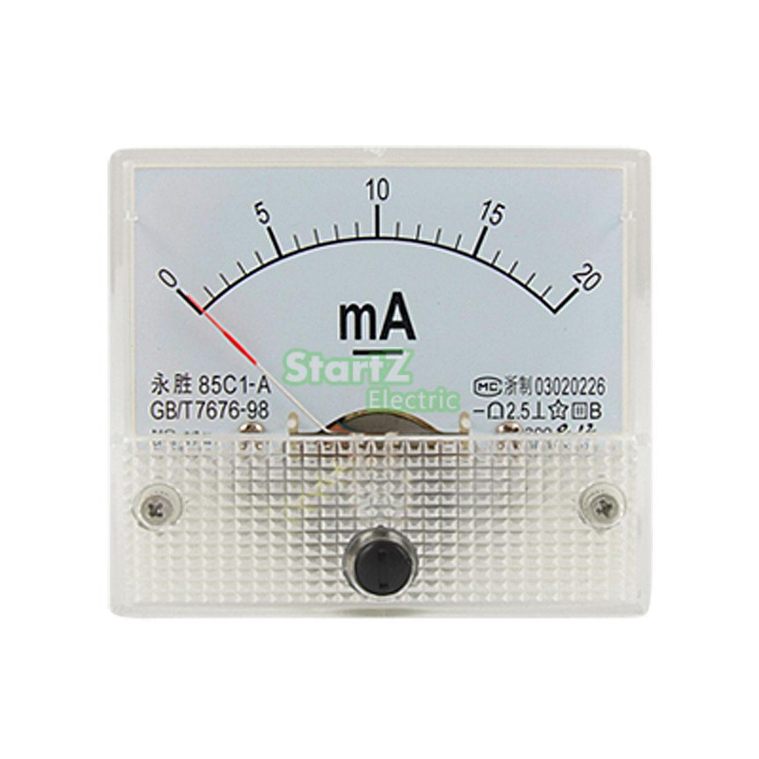 DC Analog Meter Panel 30mA AMP Current Ammeters 85C1 0-30mA Gauge