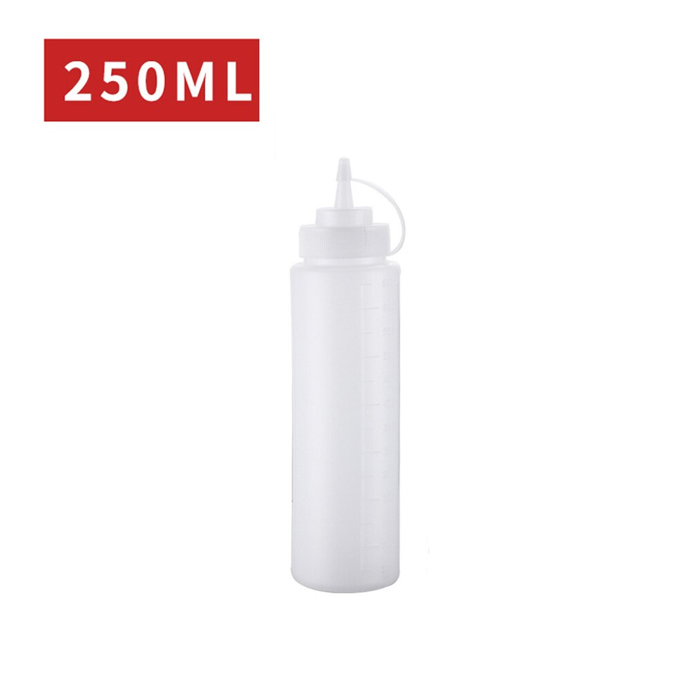 Squeeze Kruiderij Flessen Met Op Cap Deksels Ketchup Mosterd Sauzen Olijfolie Flessen Keuken Gadget: Beige