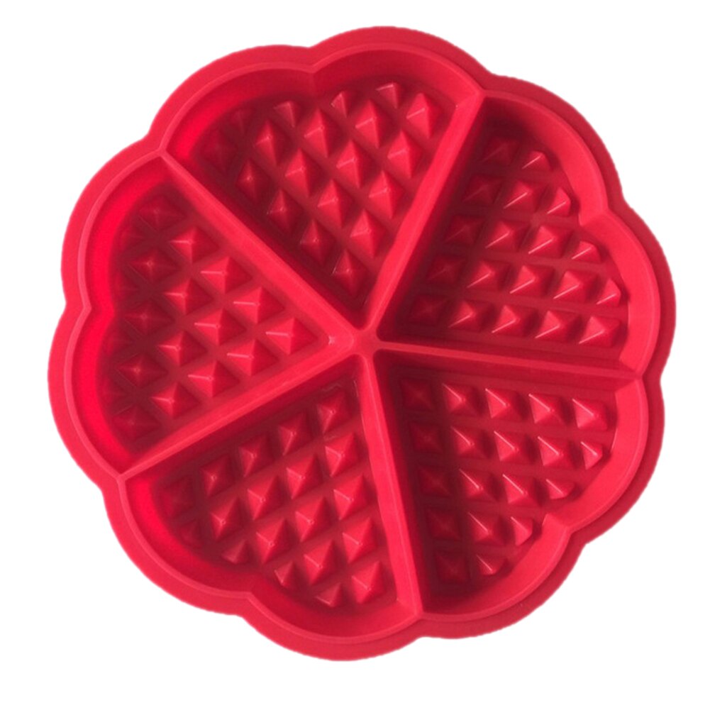 Siliconen Waffle Mold Bakvormen Tool Oven Non-stick Siliconen Baker Keuken Voor Huishoudelijke Keuken Handig Deel: A