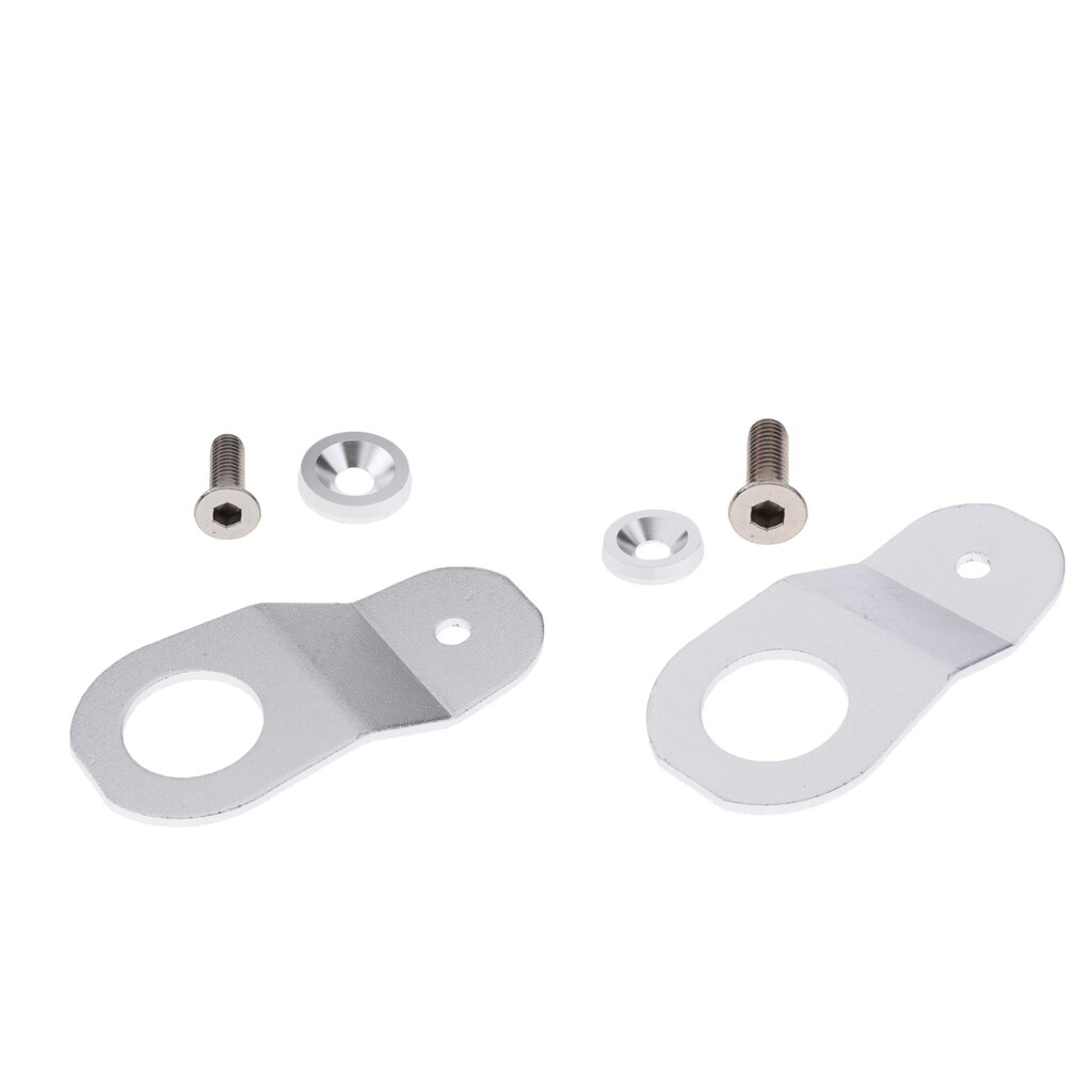 2x Car Radiator Support Bracket Billet For Civic Ek 92 95 Silver