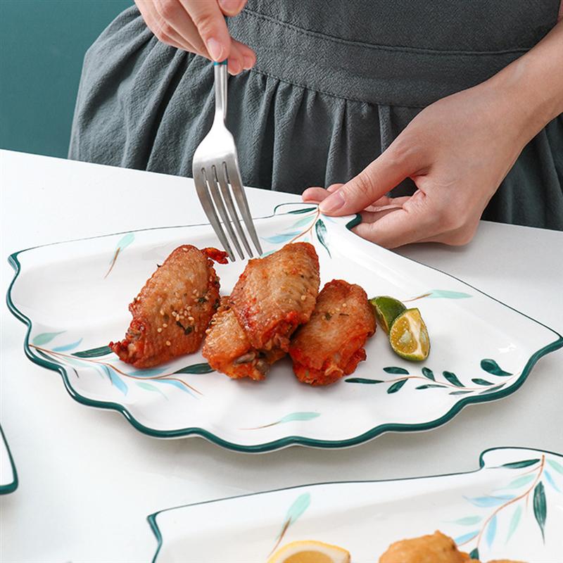 1Pc Dom sektor posiłek płyta ceramiczna kreatywna taca gastronomiczna deser pojemnik na owoce