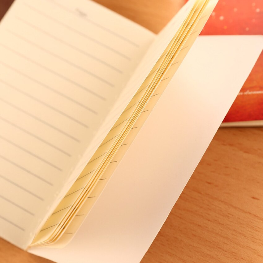 1book/lot Simple Wishing Bottle Galaxy Childhood Ocean 80K Mini Notebook Diary Pocket Notepad Graffiti Book