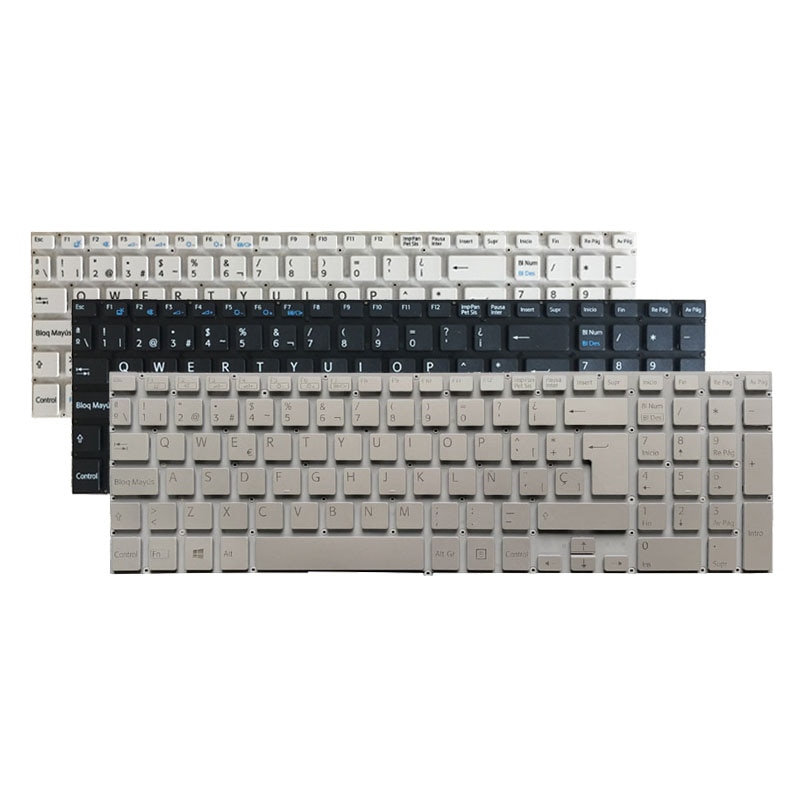 Spanish Laptop Keyboard for Sony Vaio Fit 15 SVF15 Series - SVF15A16CXB SVF15N17CXB SVF152100C SVF152A29M