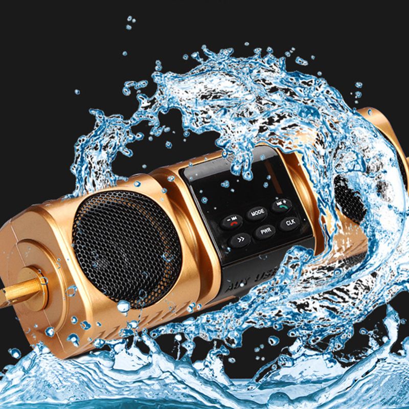 Altavoz Bluetooth portátil para motocicleta, reproductor MP3 con soporte para tarjeta TF, AUX, resistente al agua,