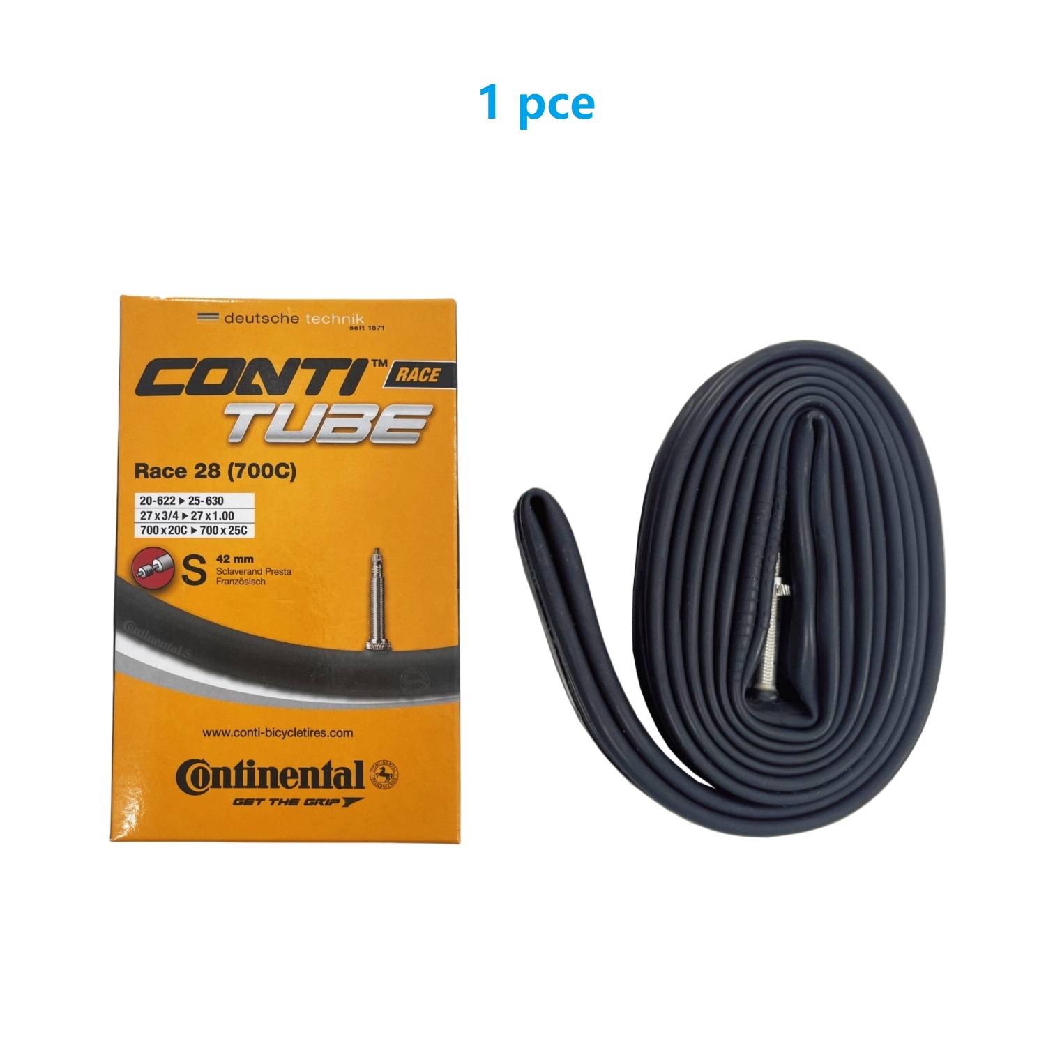 Continental race 28 700X20-32c Road Bicycle Iinner Tube FV 42/60/80mm for 700X20C 700X23C 700X25C 700X32C Tire Inner Tube: Ivory