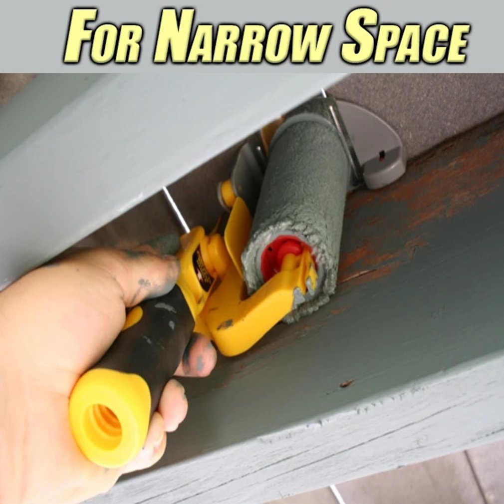 Clean Cut Paint Edger Roller Trimming Roller Brush Hair Brush Paint Brush Portable Latex Paint Roller Brush