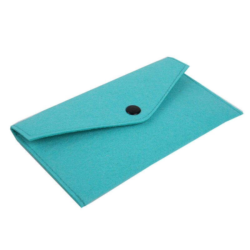 Unisex Draagbare Vilt Portemonnee Multifunctionele Kaarten Slijtvaste Telefoon Tas Mobiele Telefoon Paspoort Opslag Pocket Change Bag: green