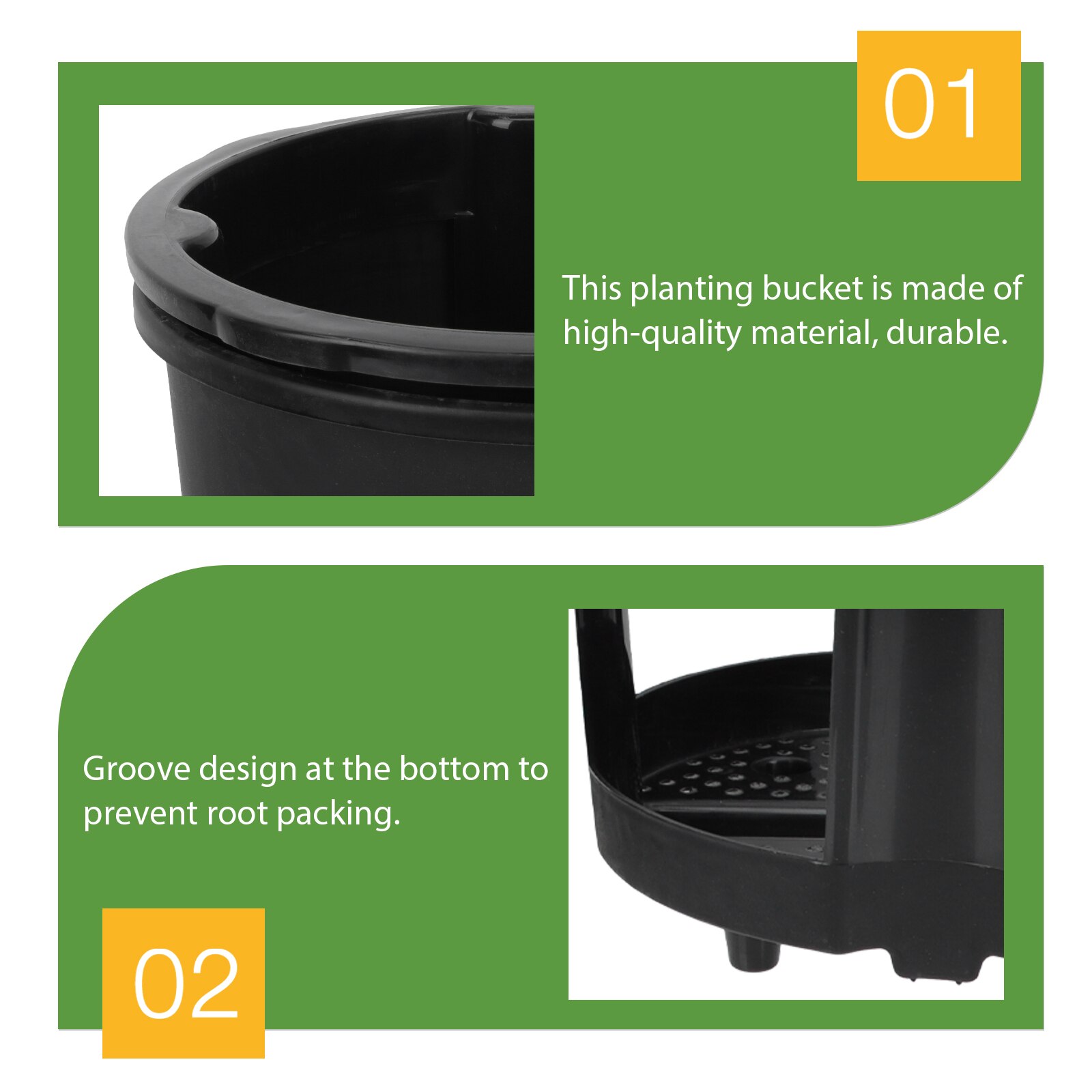 Ginger Planting Bucket Home Potato Growing Box Plastic Peanut Planting Box