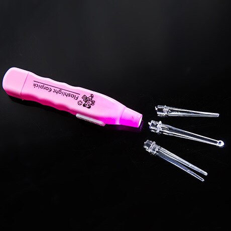 Plastic Licht Inbegrepen Handvat Transparante Earpick Lichtgevende Oor Pick Elektronische Oor Pick Earpick Oor Schoner T