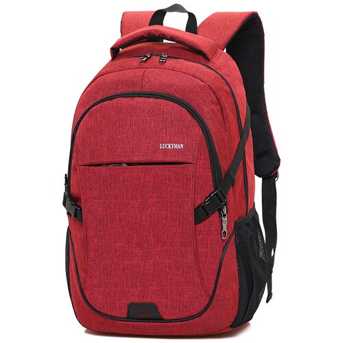 Mochila escolar impermeable de nailon para niños y adolescentes, morral escolar de gran capacidad para ordenador portátil de negocios: red