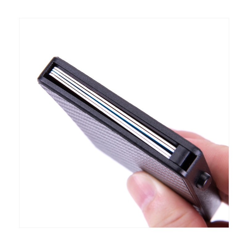 BISI GORO Touch Carbon Slim Wallet Business Card Holder Card Holder RFID Protector de tarjeta de cr dito Card Case Male