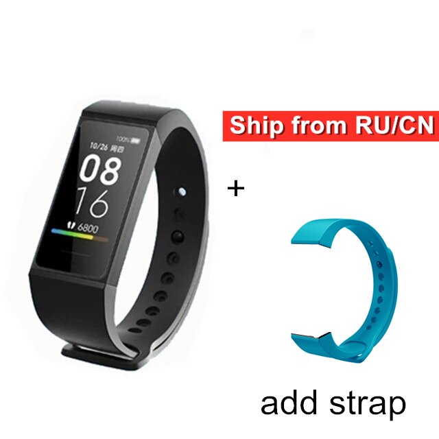 Xiaomi Redmi Band Smart Wristband Fitness Frequenza Cardiaca di Sport del Monitor Bluetooth 5.0 USB di Ricarica Braccialetto 2020 redmi intelligente banda: only add blue