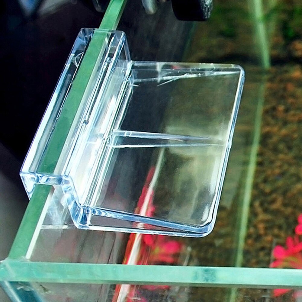 10 Uds. De soporte de Marco Simple transparente para acuario, cubierta de tanque de peces, tanque de cristal: Default Title