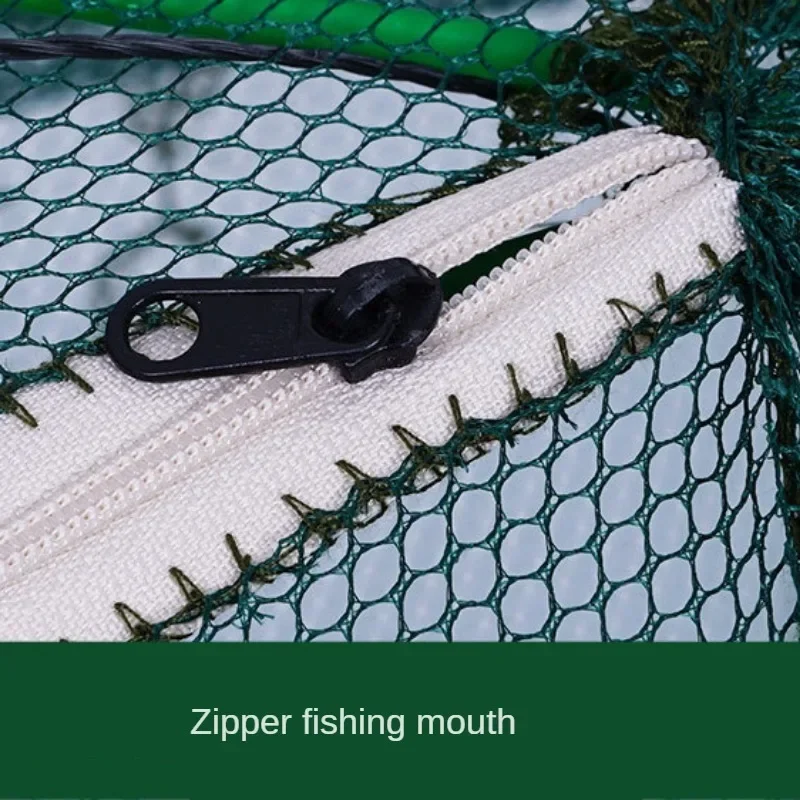 Fishing Net Mesh Folded Hexagon Octagon 8 Hole Hand Fishing Net Casting Nets Crayfish Shrimp Catcher Tank Trap Cage Mesh Tool