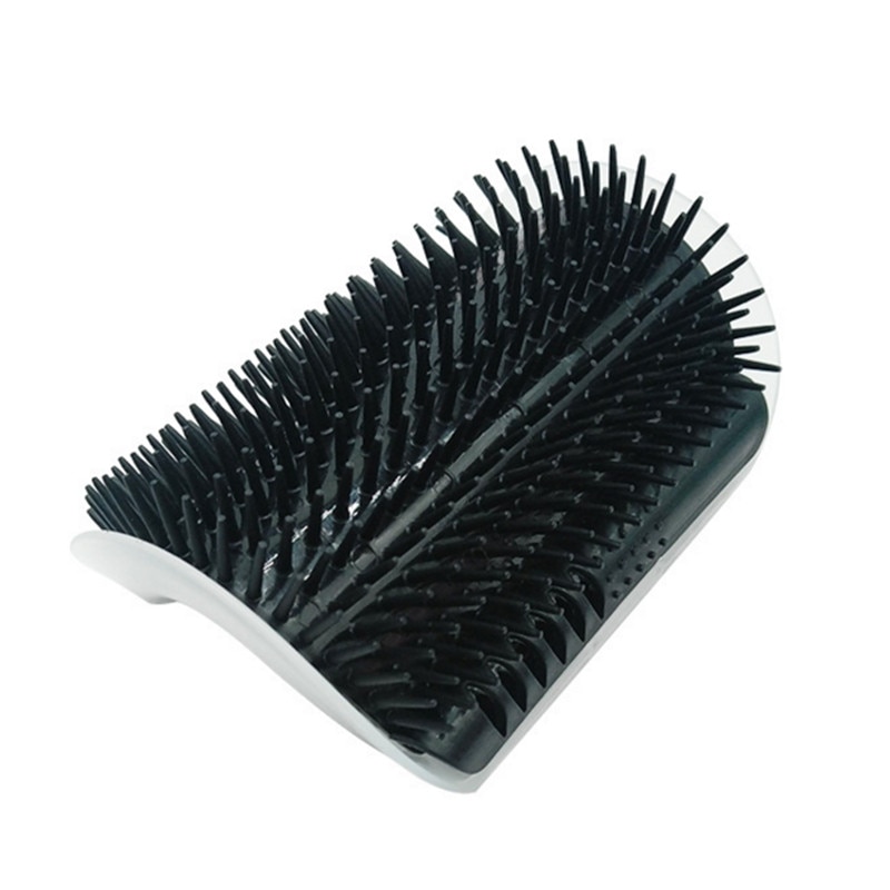 Brosse d'angle de Massage pour chat, produits pour animaux de compagnie, peigne auto-toiletteur, brosse pour le visage avec un peigne chatouillant, outils: black