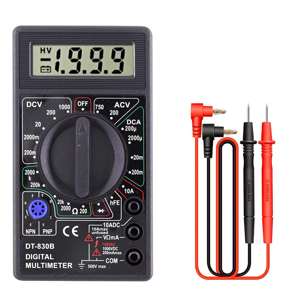DT830B AC/DC LCD Digital Multimeter 750/1000V Volt... – Grandado