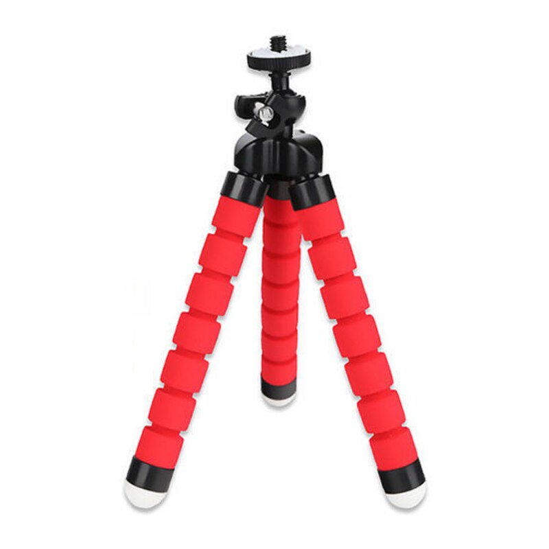 Mini Flexibele Spons Octopus Statief Beugel Voor Iphone Samsung Xiaomi Huawei Mobiele Telefoon Smartphone Statief Voor Gopro 8 7 Camera: Red Tripod