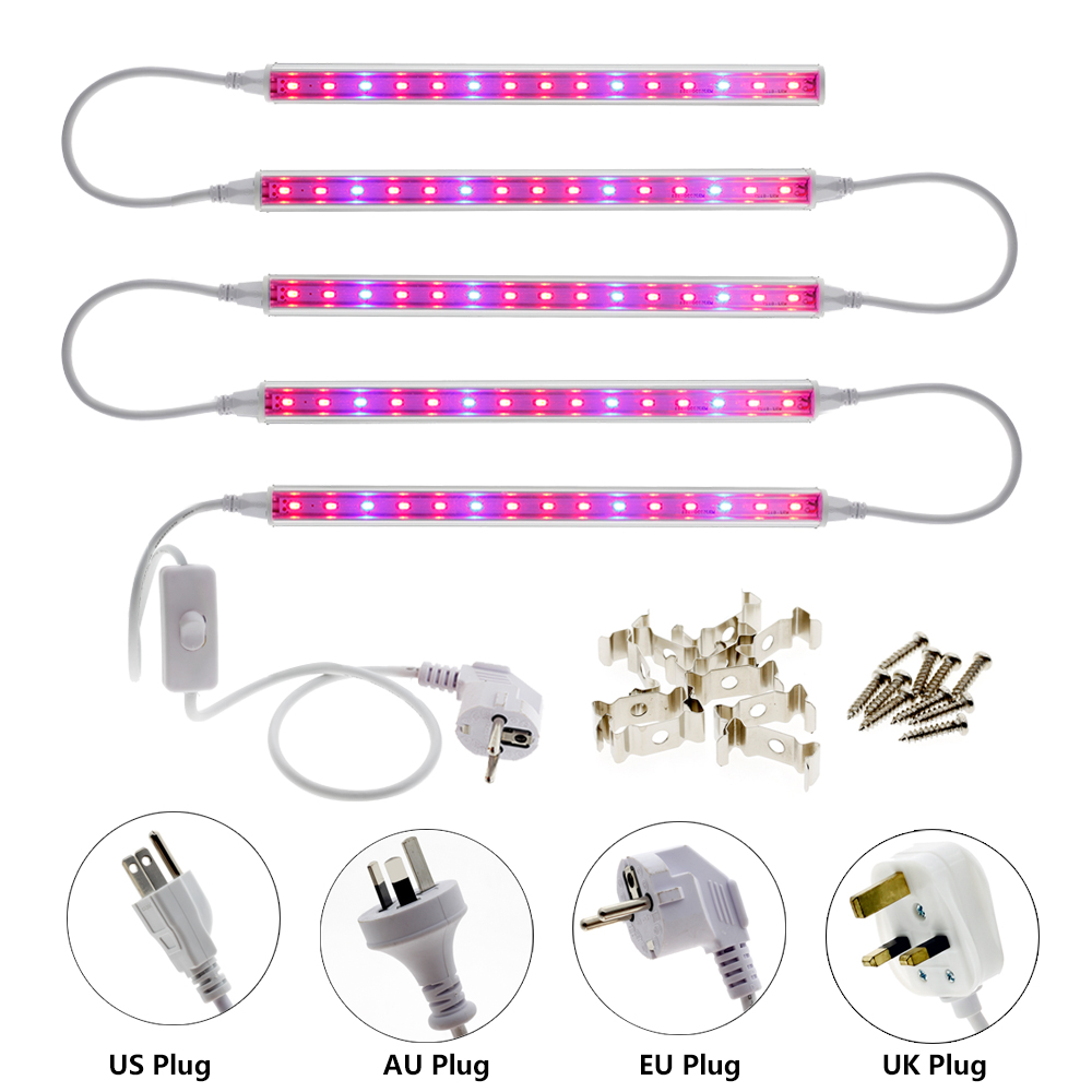 Wachsen LED-Licht AC85-265V T5 Röhre voll Spektrum LED Phyto-Lampe Innen Wachstum Bar Licht für Aquarium Gewächshaus Gewächszelt 5Stck / viel