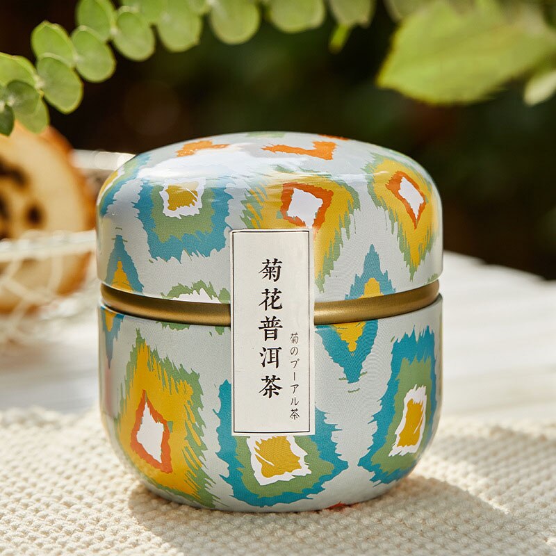 Mini Tea Caddy Tea box,Coffee Tins Food Storage Container Storage Box for Tea Coffee Herb Candy Chocolate Sugar Spices: Style 6
