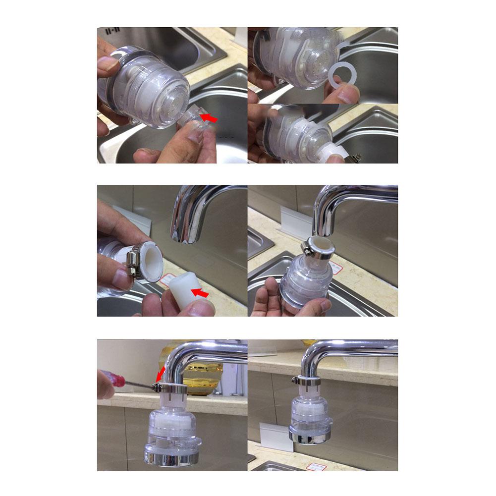 Hobbylane anti-stænk vandhane filterspids aftagelig vandfilter sprøjte postevandssi køkkenudstyr