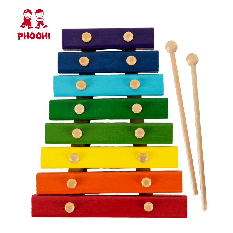 Baby Xylofoon Muziekinstrument Speelgoed Kinderen Spelen Regenboog Houten Xylofoon Voor Peuter PHOOHI: Default Title