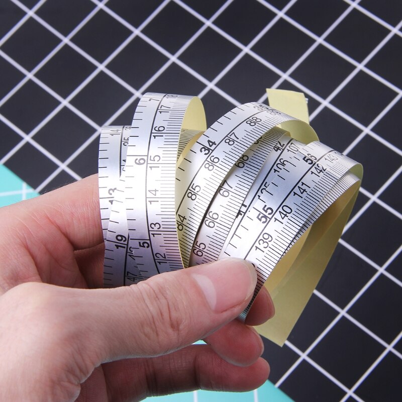 OOTDTY 151cm Self Adhesive Metric Measure Tape Vinyl Ruler For Sewing Machine Sticker