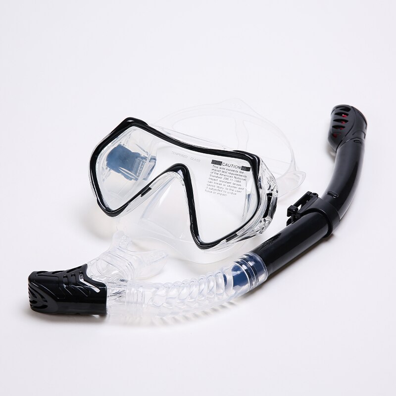 Professionele Duikmasker Snorkelpak Volwassen Siliconen Rok Bril Duikmasker: Clear