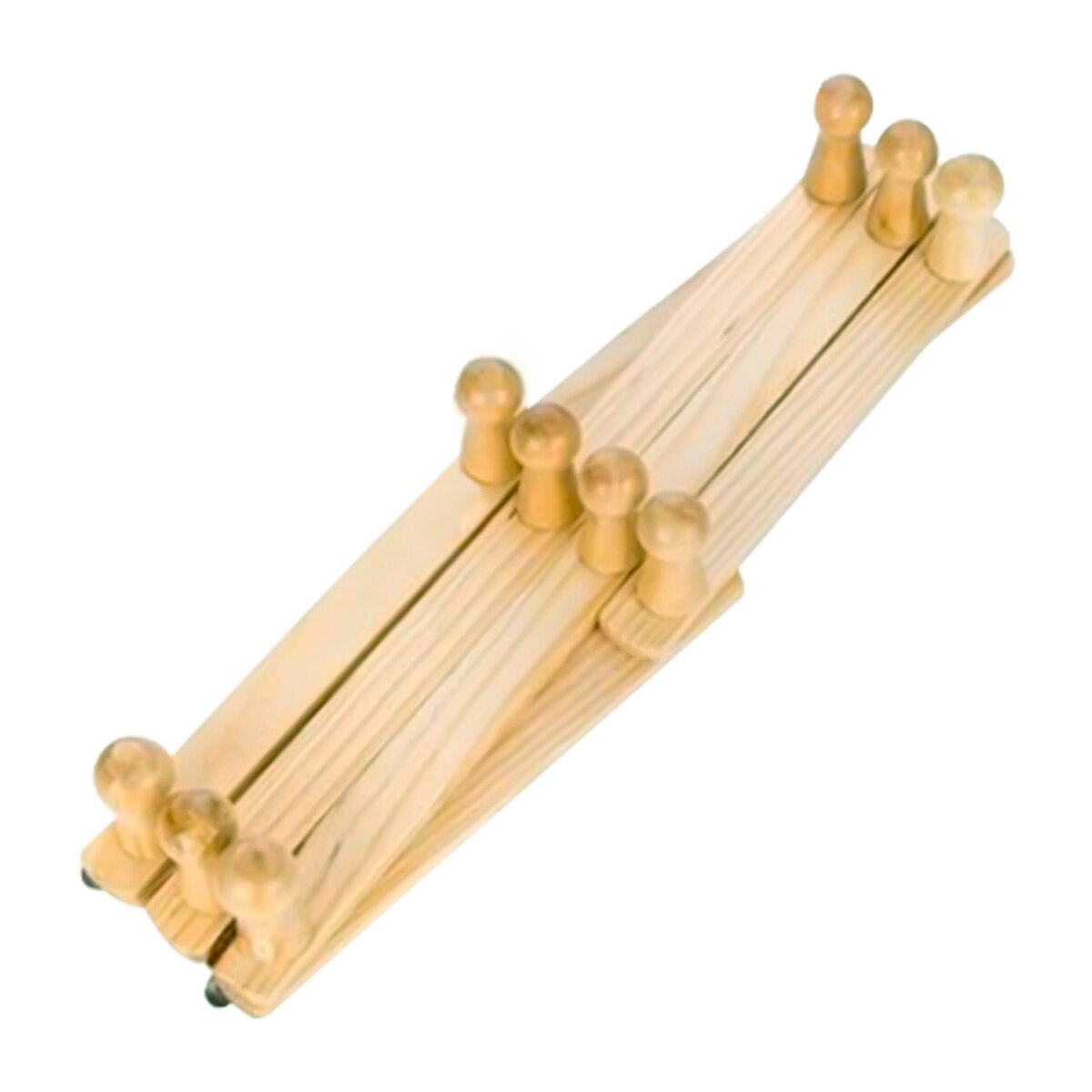 Natural Wooden Wall Mounted Expandable Accordion Peg Coat Rack Hanger Hat Closet Hook Expanding Fold Door Wooden Hanger 10 Hooks