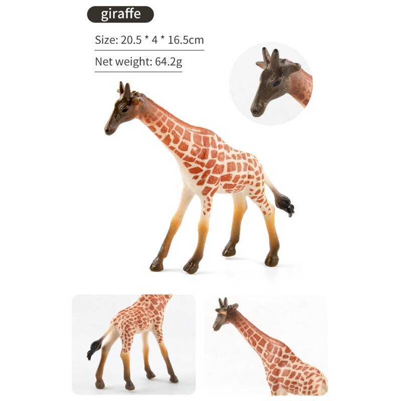 B2EB Realistisch Uitziende Beeldjes Bos Dieren Modellen Miniatuur Cake Decor