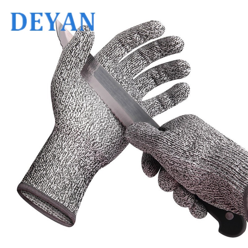 Deyan Hoge Sterkte Snijbestendige Handschoenen Niveau 5 Bescherming Veiligheid Anti Cut Handschoenen Voor Vis Vlees Snijden Veiligheid Handschoenen