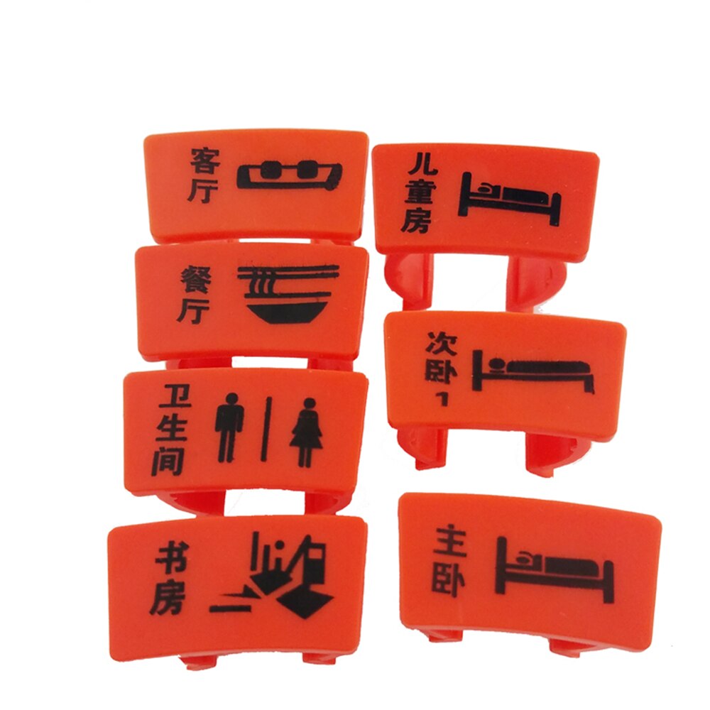 Floor Heating Signage Floor Heating Pipe Direction Signage Divided Water Collector Mark Floor Heating Pipe Sign Buckle