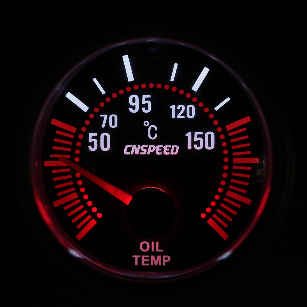 Mintice 2 52mm Olie Temperatuurmeter Auto Blauw LED Licht Olie Temperatuurmeter Elektrische Olie Temp Meter Gauge Bellen Wijzer Indicator Universeel