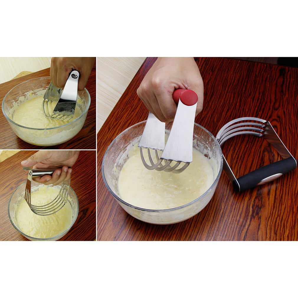 Durable Stainless Steel Wire Pastry Dough Blender Mixer Cutter Stainless steel flour mixer Flour spatula