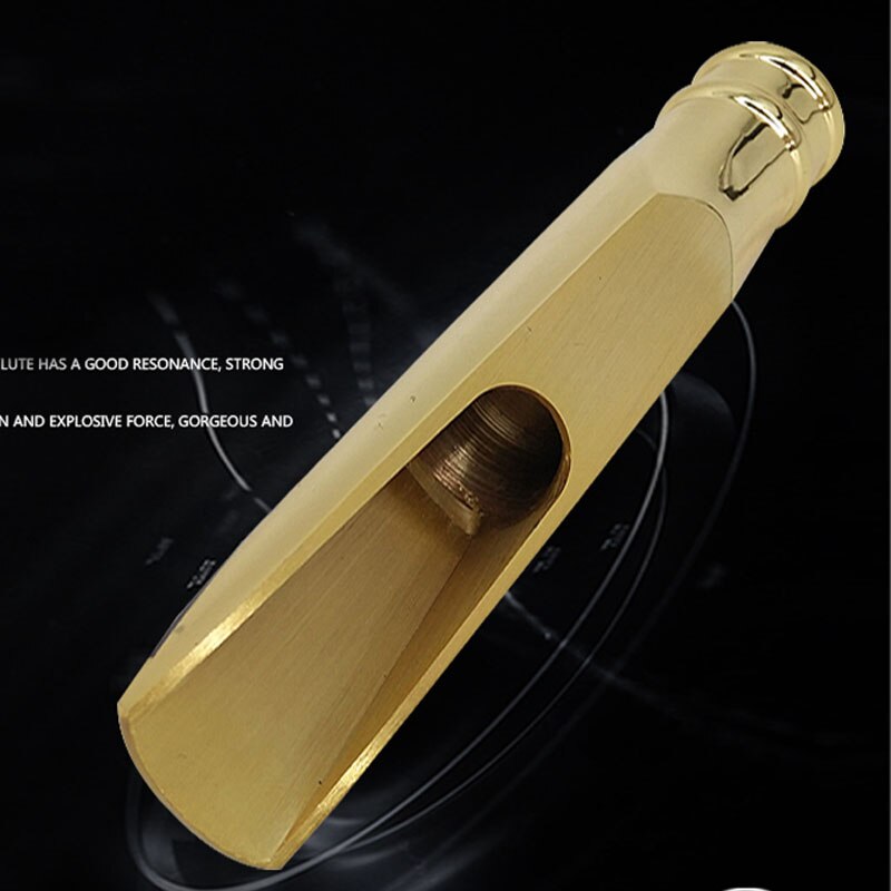 Tenor Soprano Alto Saxophone Metal Mouthpiece Gold Plating Sax Mouth Pieces Accessories Size 5 6 7 8 9