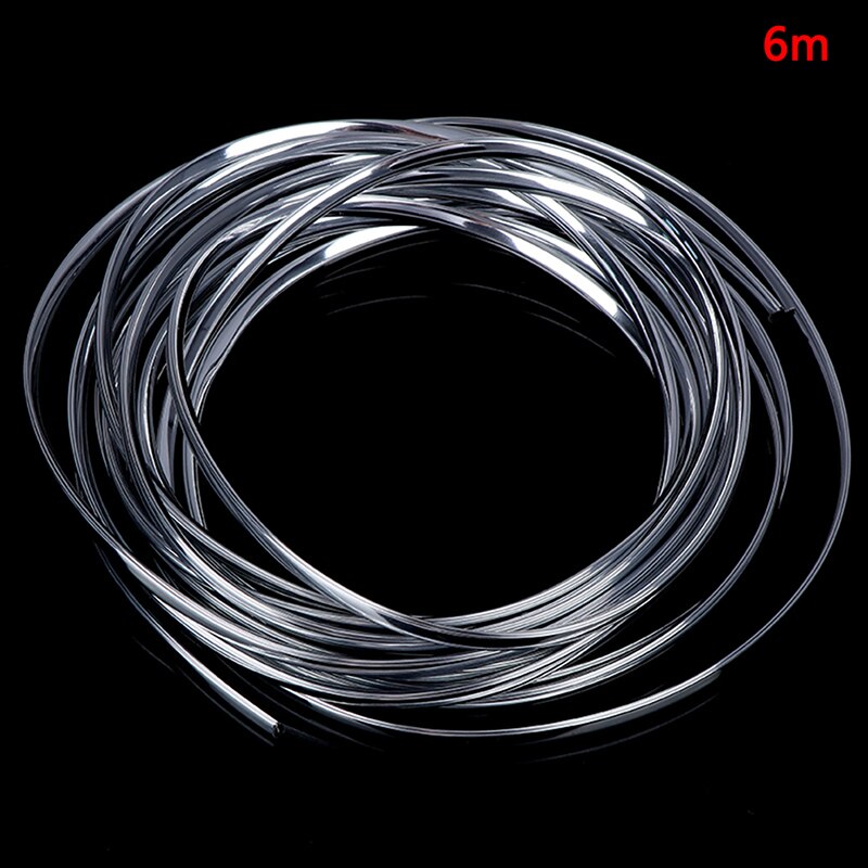 1 Roll 6M Door Edge Moulding Trim Strip Scratch Guard Protector Car Chrome Car Door Moulding Strip Chrome Car Body