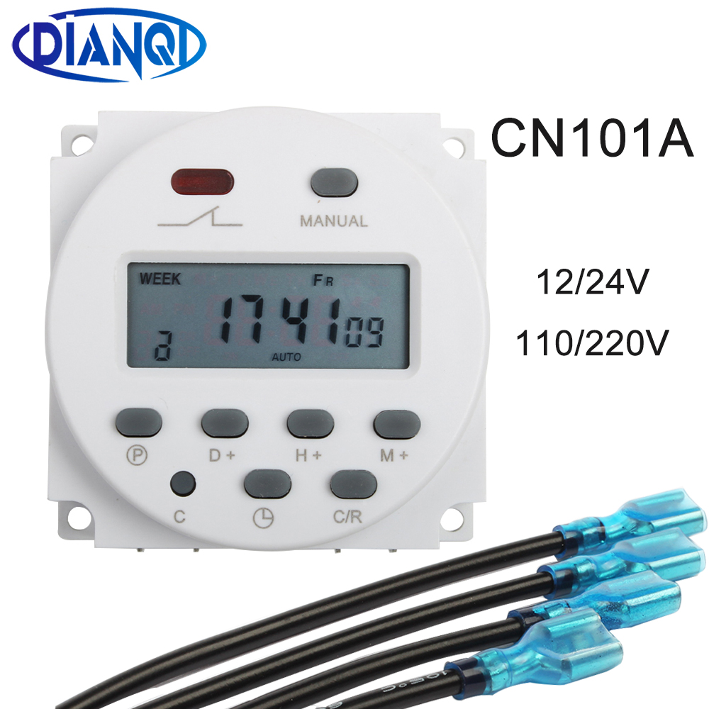 CN101A 220V 110V 12V 24V Digitale Lcd Power Timer Wekelijkse 7 Dagen Programmeerbare Schakelklok Relais timer 10A Met Klok Licht Timer