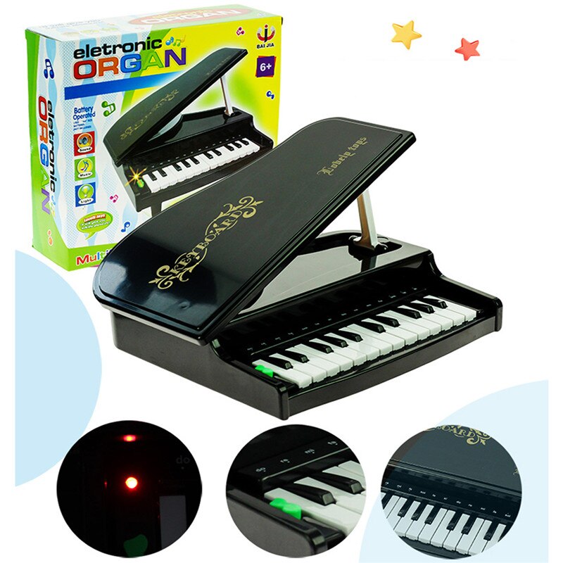 24Keys Electric Piano Toy Developmeatal Musical Instruments House Play Percussion Learning Musical Learn Educational Equiment