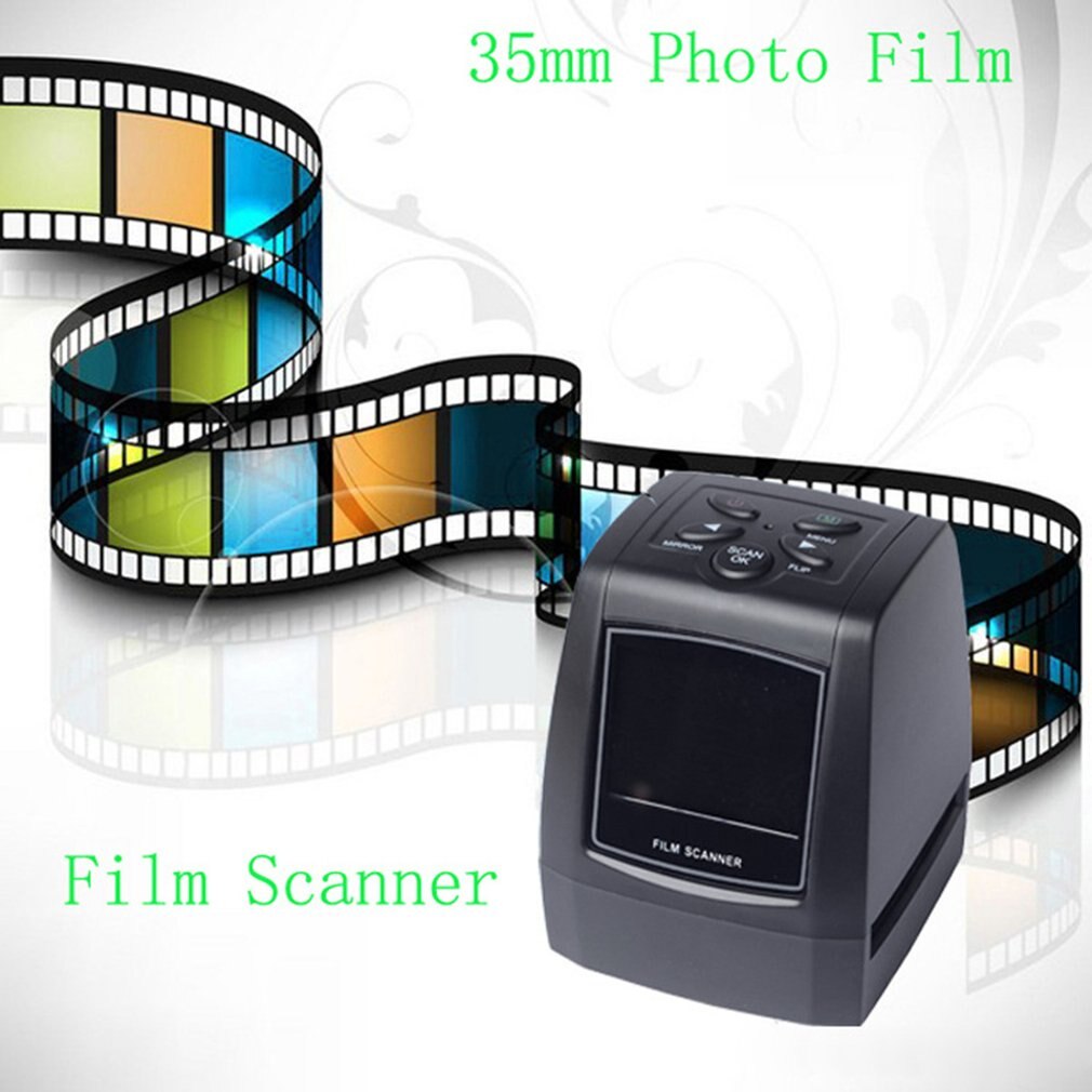 Mini 5MP 35Mm 135Mm Negatieve Film Scanner Negatieve Dia Foto Film Converteert Usb Kabel Lcd Schuif 2.4 "tft Voor Foto