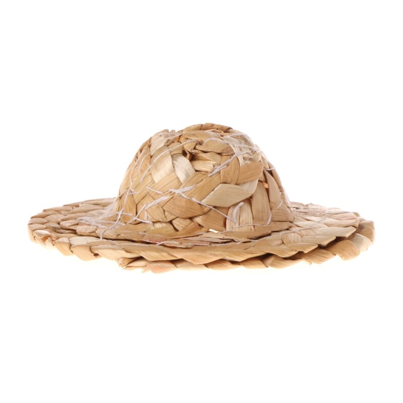 1PC Handmade Straw Woven Hat Adjustable For Parrot Birds Accessories Fashionable