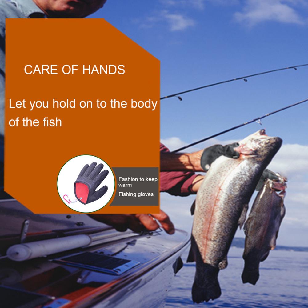 Fishing Catching Gloves Anti-slip Waterproof Puncture Resistant Fishing Gloves for Fisherman