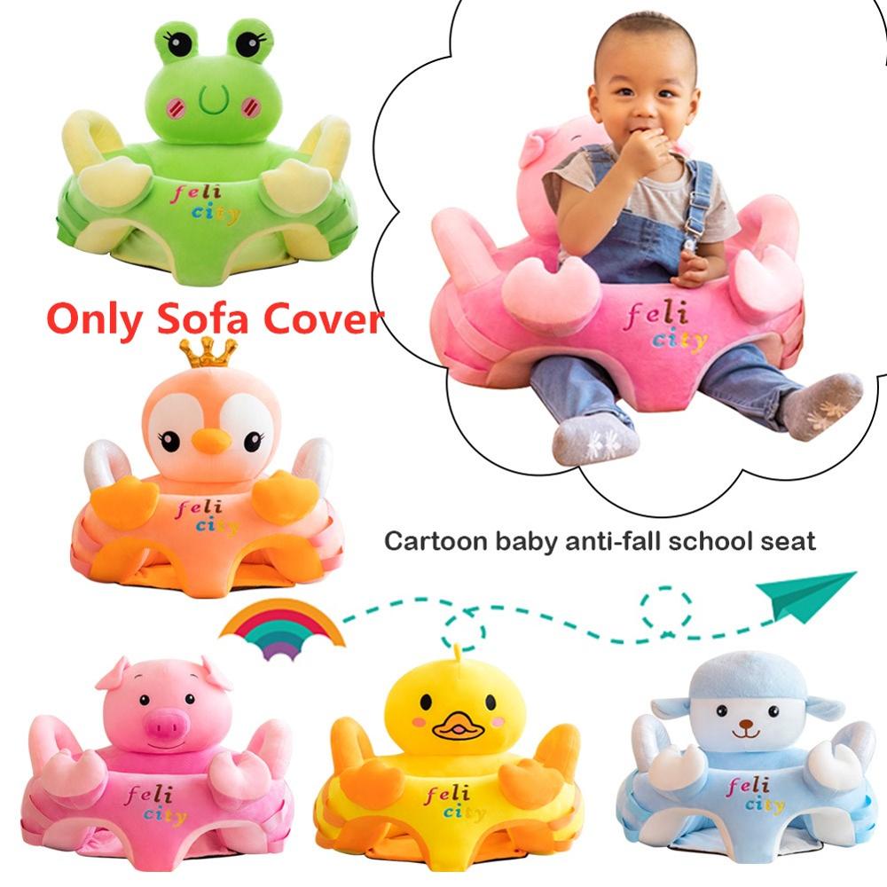 Cartoon Cute Toddlers Sofa Covers Anti-fall Chair Baby Early Education Without Filling