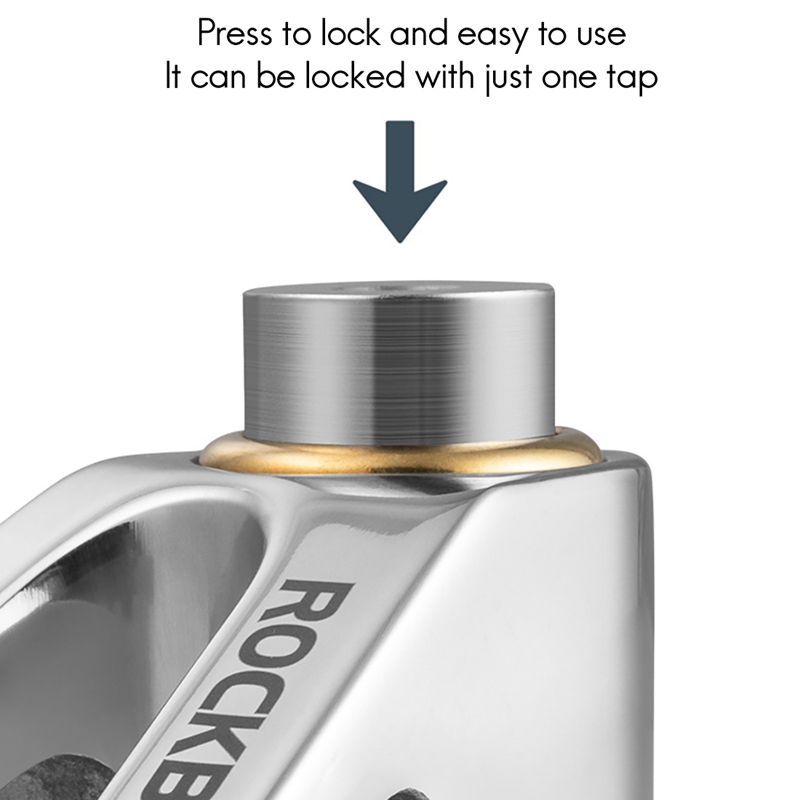 Rockbros fahrrad-scheibenbremsenschloss, wasserdicht, diebstahlsicher, radbremsenschloss für motorräder, roller, fahrzeuge und falträder