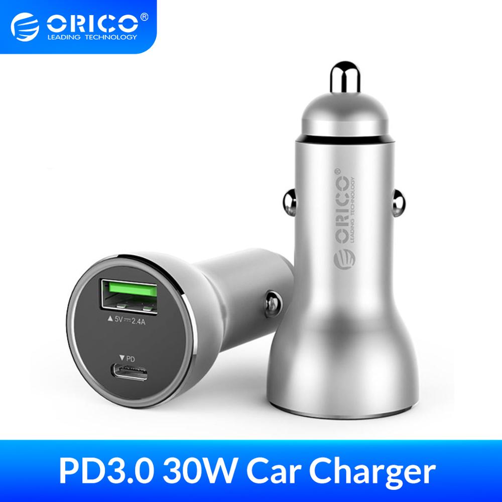 Orico 30W PD3.0 Autolader Usb Quick Charger Voor Samsung Iphone Xs Max Xiaomi Mix3 Usb Pd Type C auto-Oplader