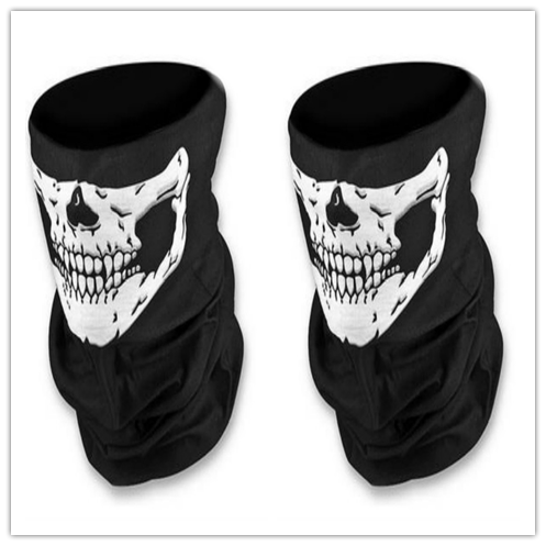 Motorcycle Face Mask bike Fleece Winter Neck Guard for YAMAHA TIGER 1050 SpoRt 1200 EXPLORER 800 XC XCX XR XRX: 2PCS-WHITE